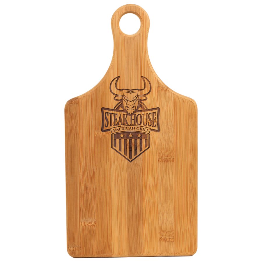 Bamboo Paddle Shaped Cutting Board