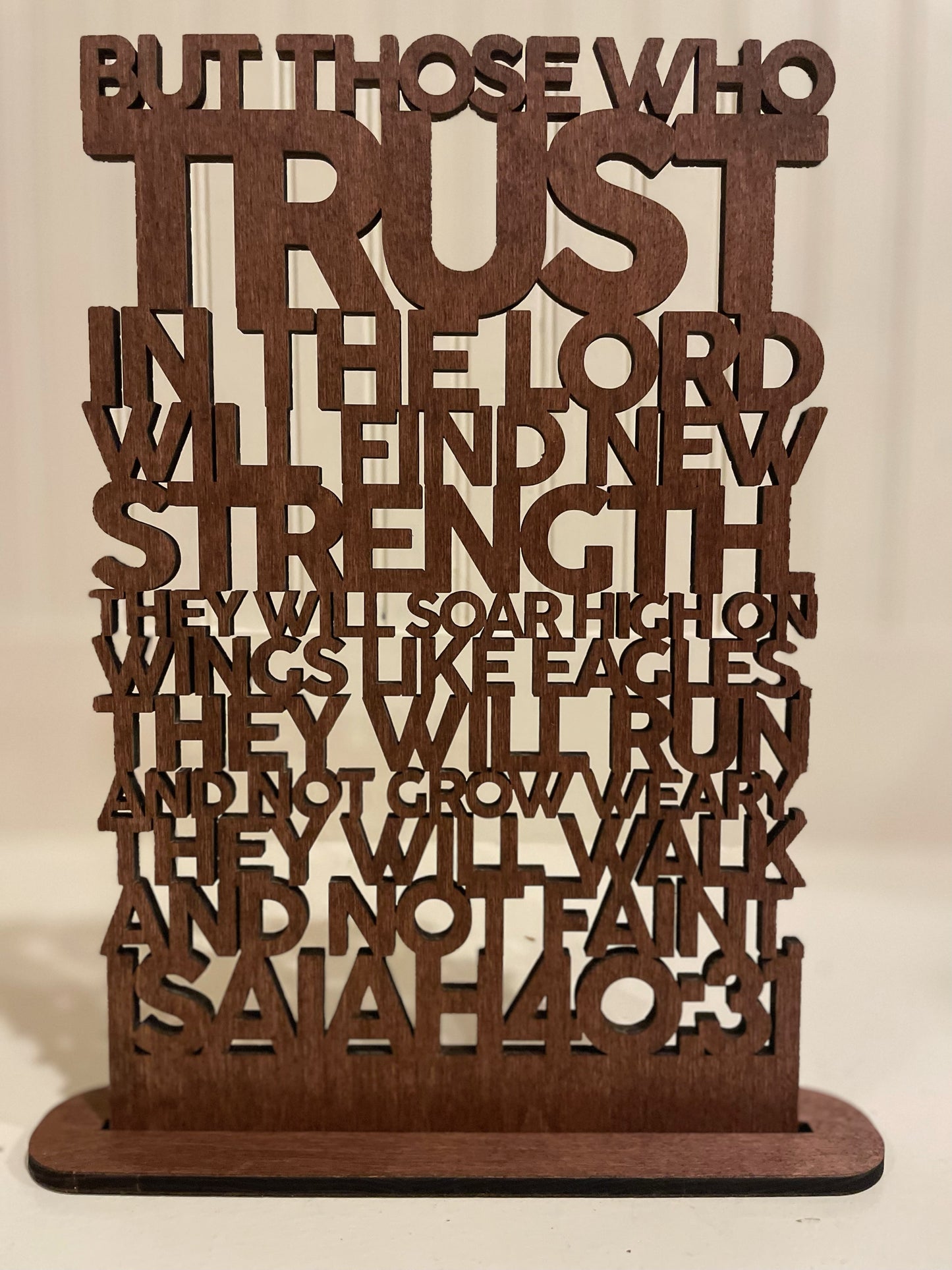 Isaiah 40:31 Bible Verse Plaque