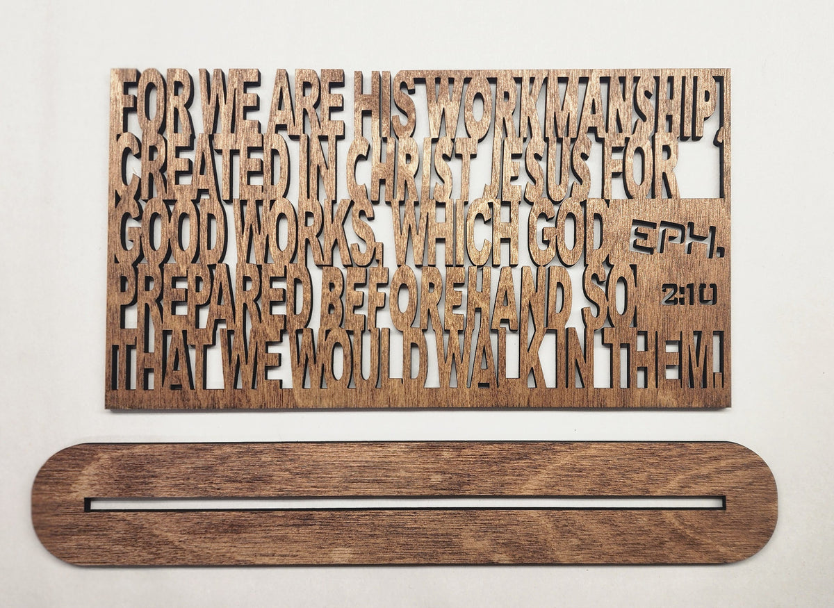 Ephesians 2:10 Verse Plaque