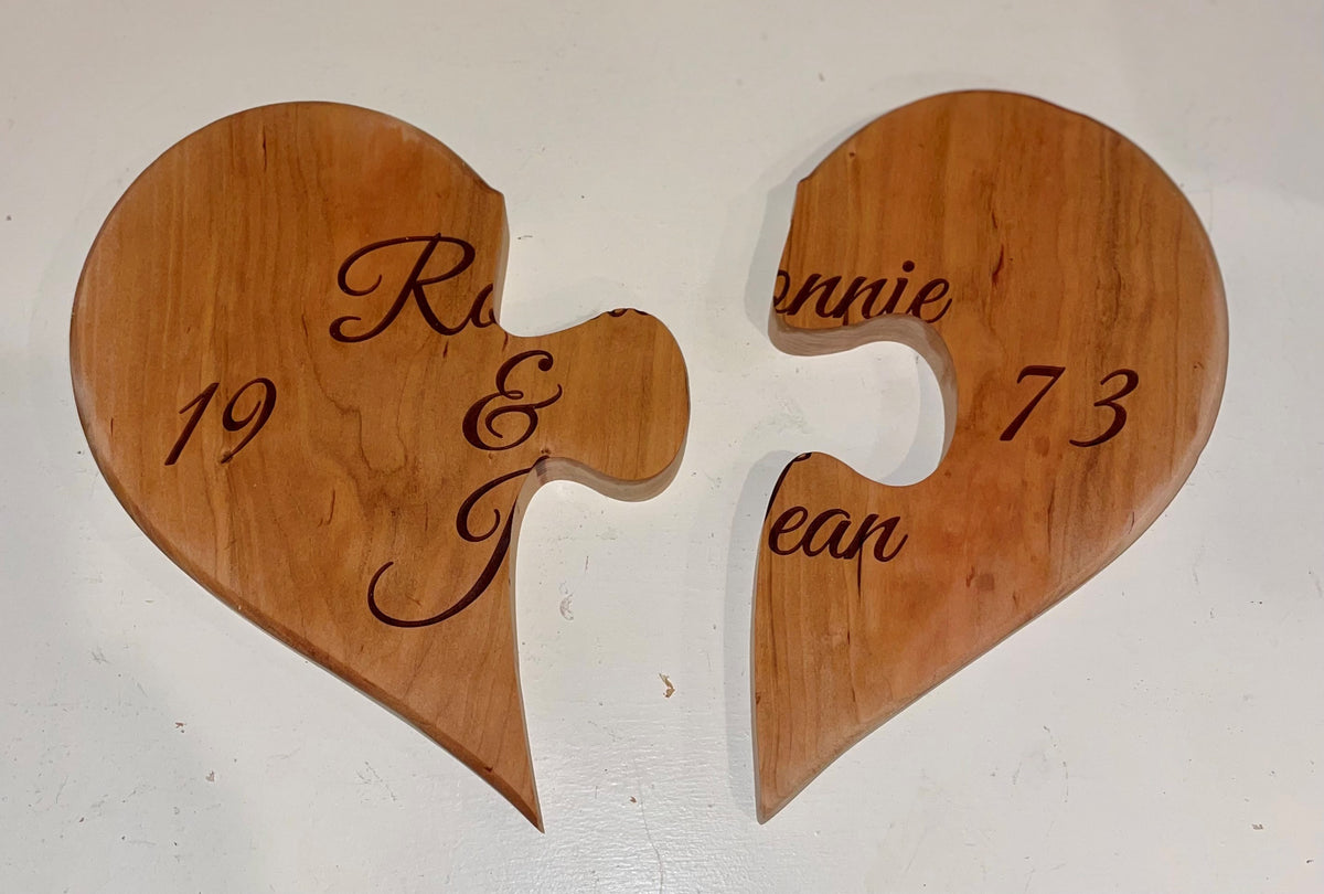 Heart Puzzle Serving Board