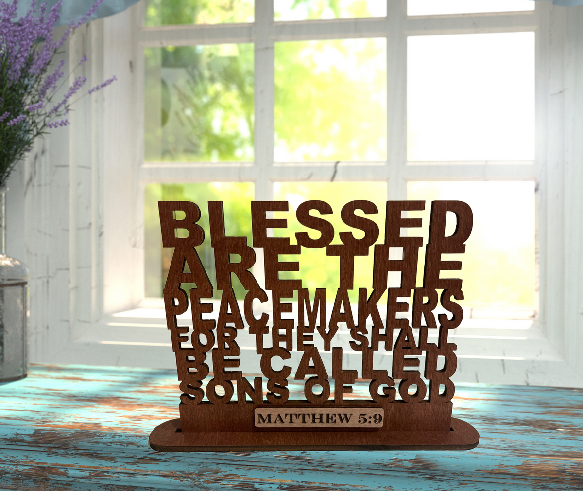 Matthew 5:9 Bible Verse Plaque