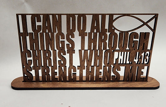 Phillippians 4:13 Verse Plaque