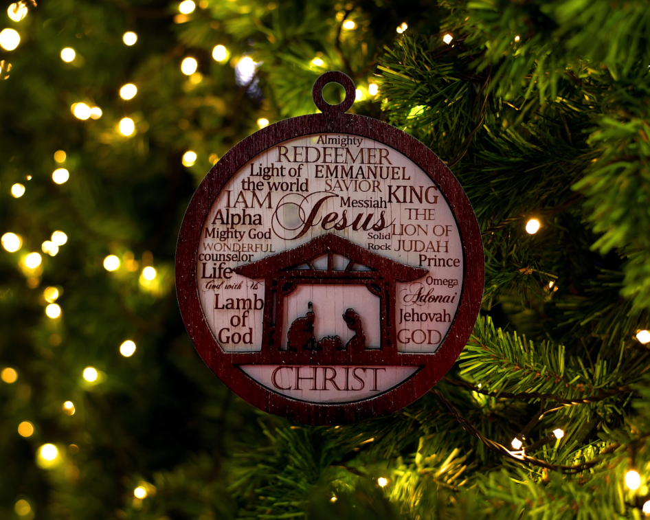 Names of Jesus Nativity Ornament