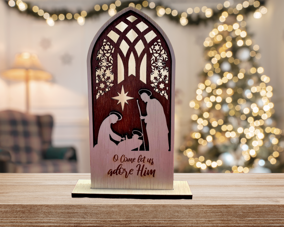 Decorative Wooden Nativity